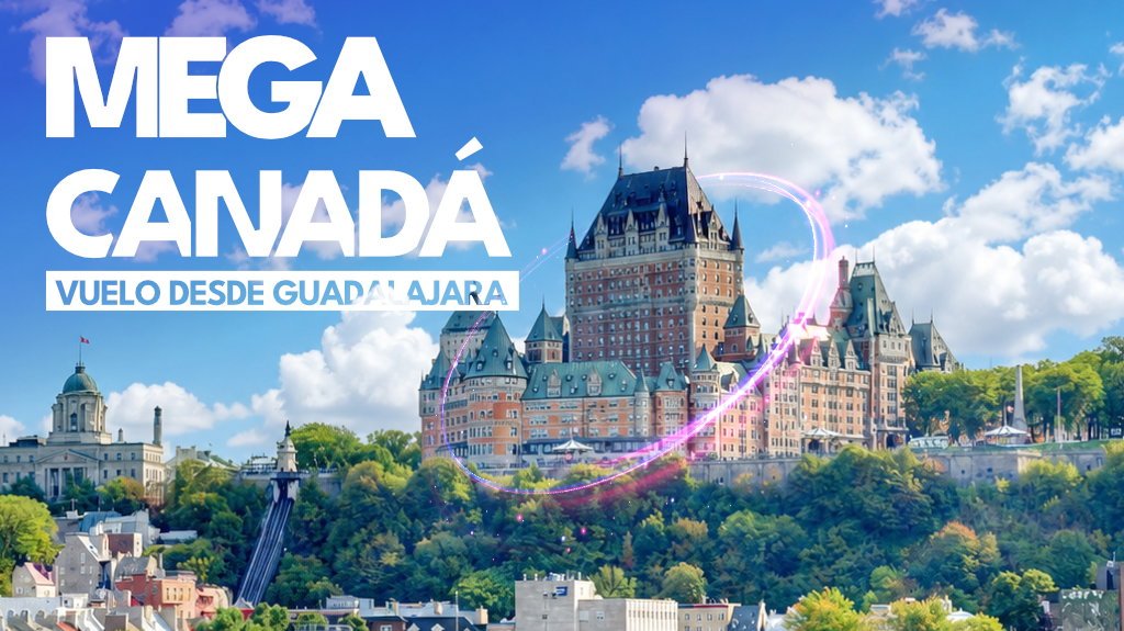View from Mega Canadá Vuelo desde Guadalajara