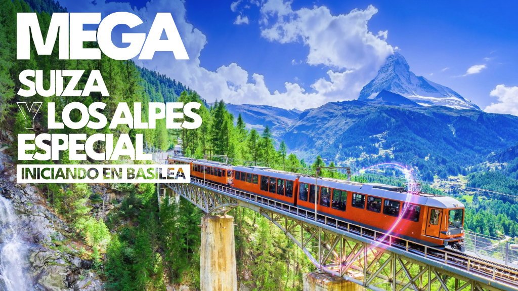 View from Mega Suiza y los Alpes Especial Iniciando en Basilea