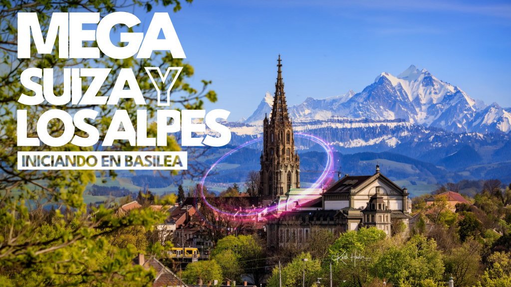 View from Mega Suiza y los Alpes Iniciando en Basilea