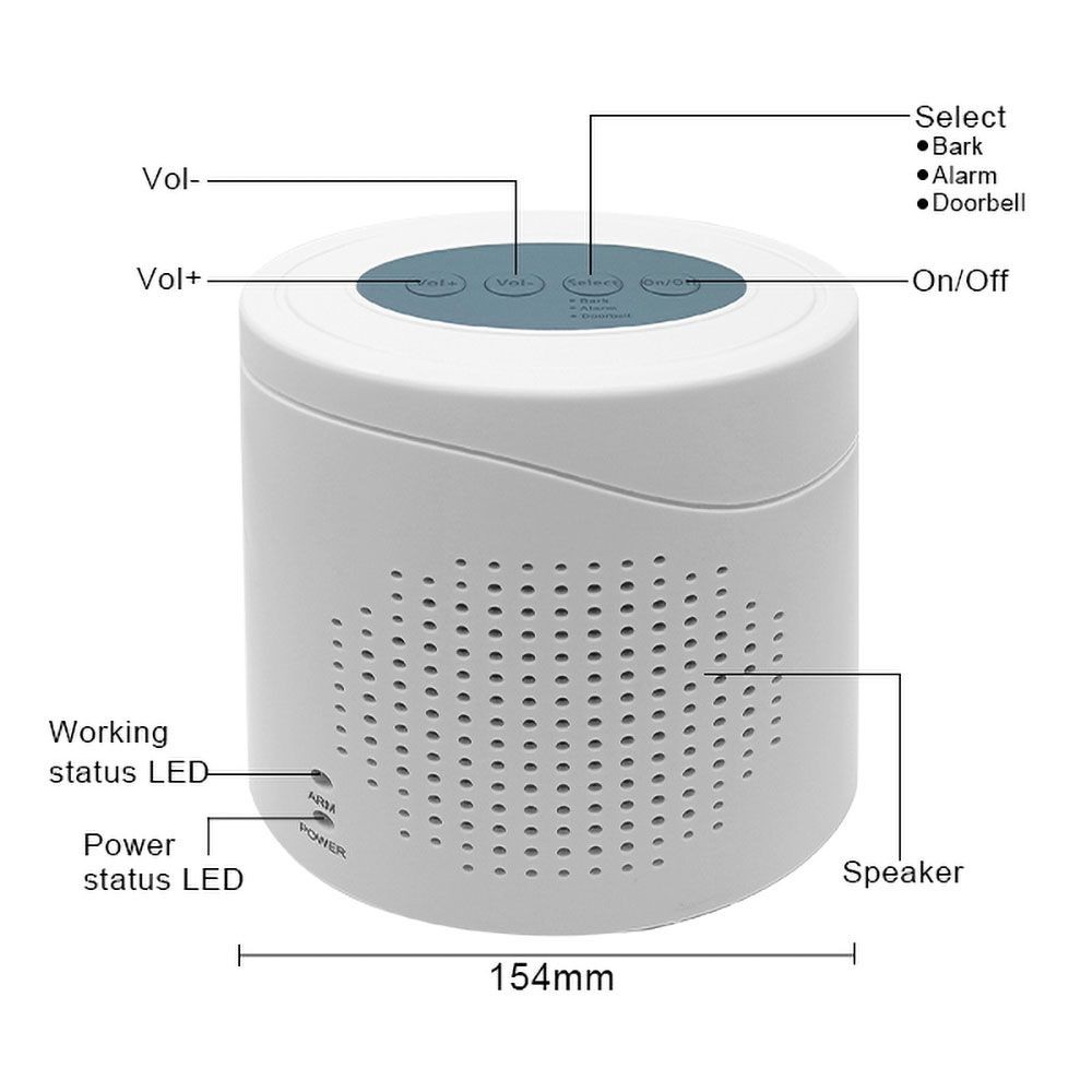 3n1 Burglar Alarm, Door Bell, Barking Dog Alarm, view 3