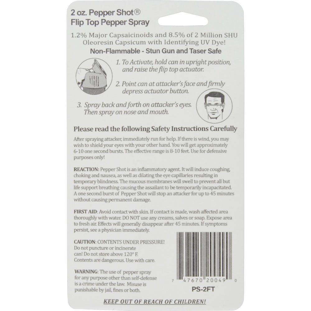 Flip Top pepper Spray, view 3