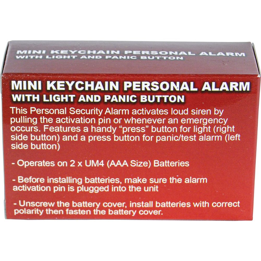 Keychain Personal Alarm with Light, view 2
