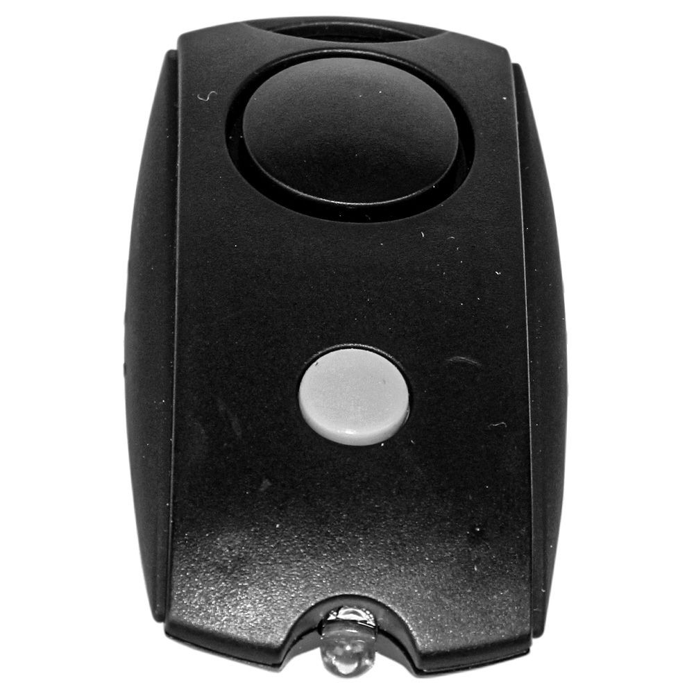 Mini Personal Alarm with Keychain, LED flashlight, and Belt Clip, view 1
