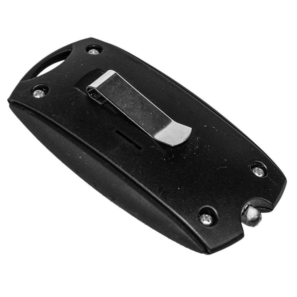 Mini Personal Alarm with Keychain, LED flashlight, and Belt Clip, view 2