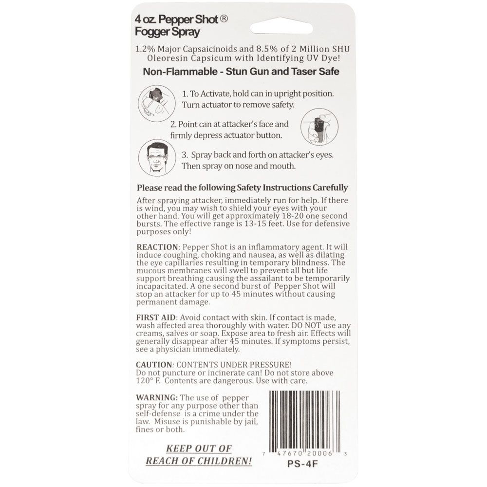 Pepper Shoot 4 oz Pepper Fogger, view 5
