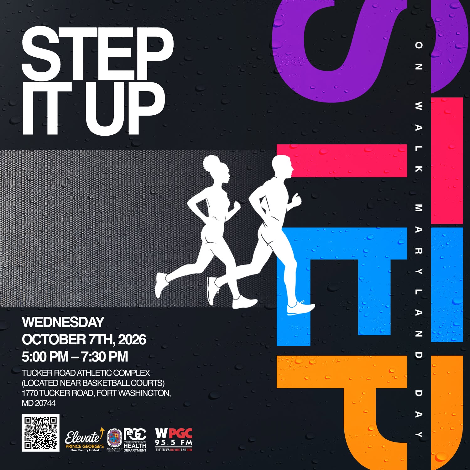 Step It Up event flyer for Wednesday, October 7, 2026
