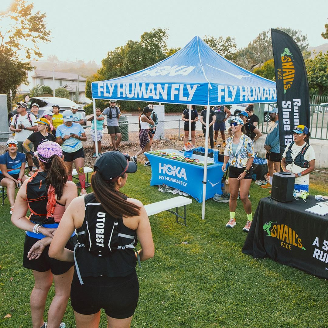 A Snail’s Pace runners gathered at a club event