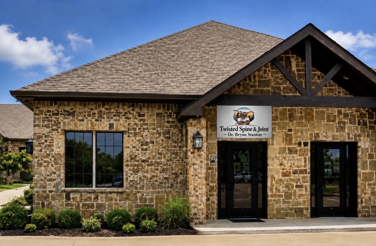 Exterior of Twisted Spine & Joint Center