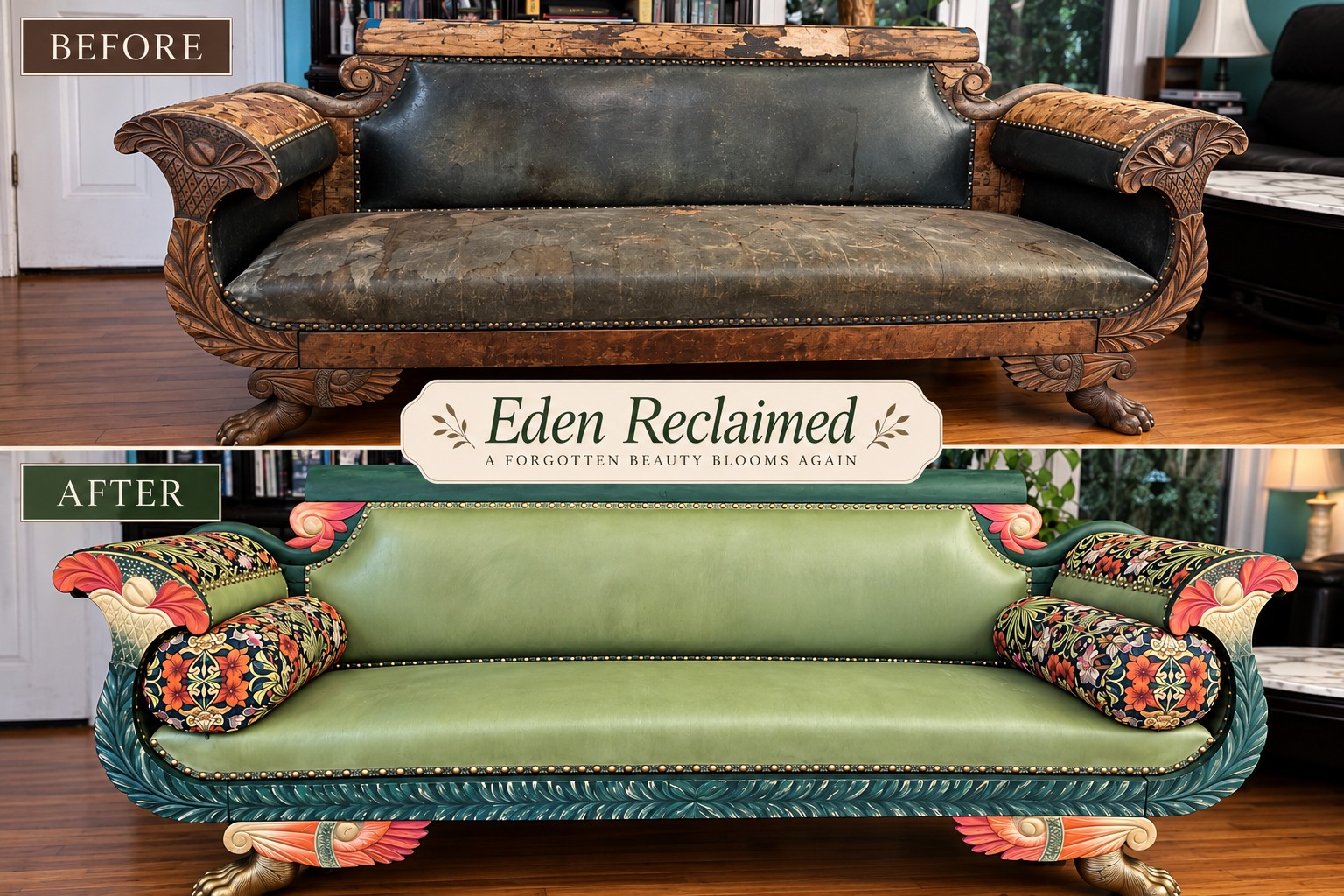 Eden Reclaimed: the before-and-after comparison.