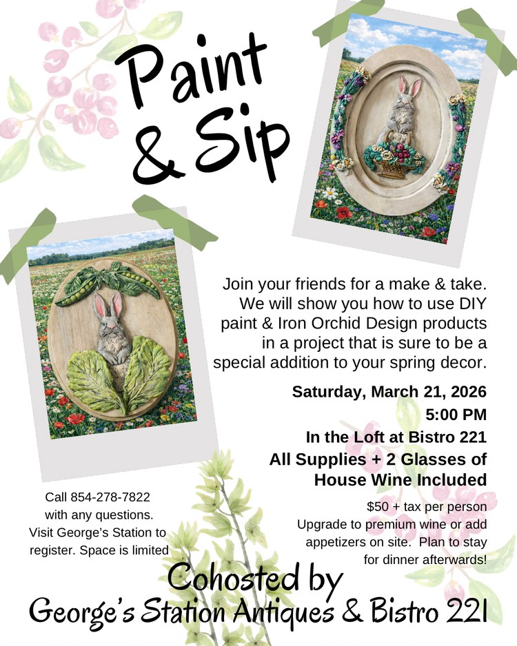 Come join me as I teach my first class! Learn how to use IOD moulds and DIY Paint to take home an Easter plaque!