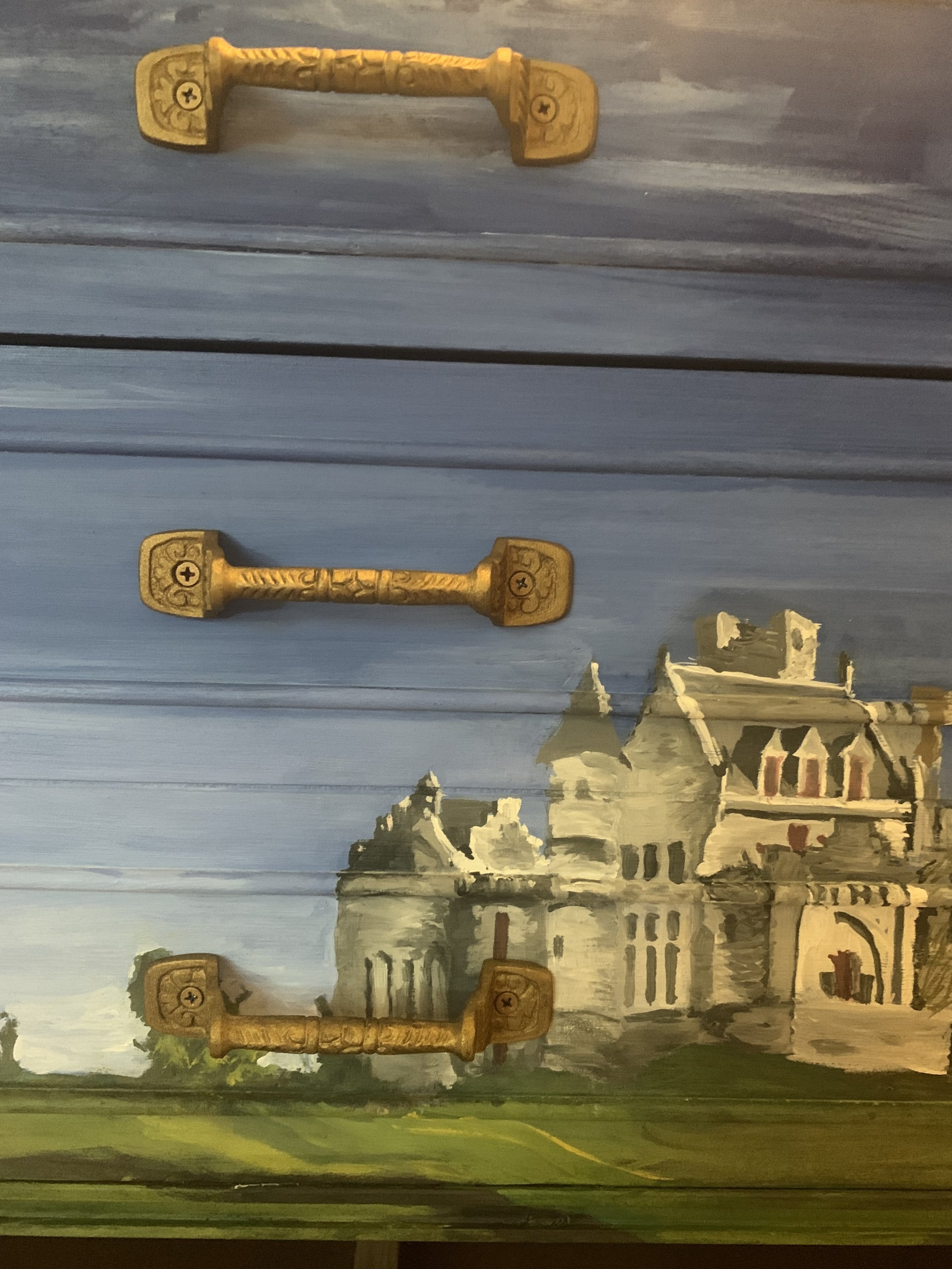 I Dream of Sheep Dresser, painted furniture project by Wendy Molinaroli