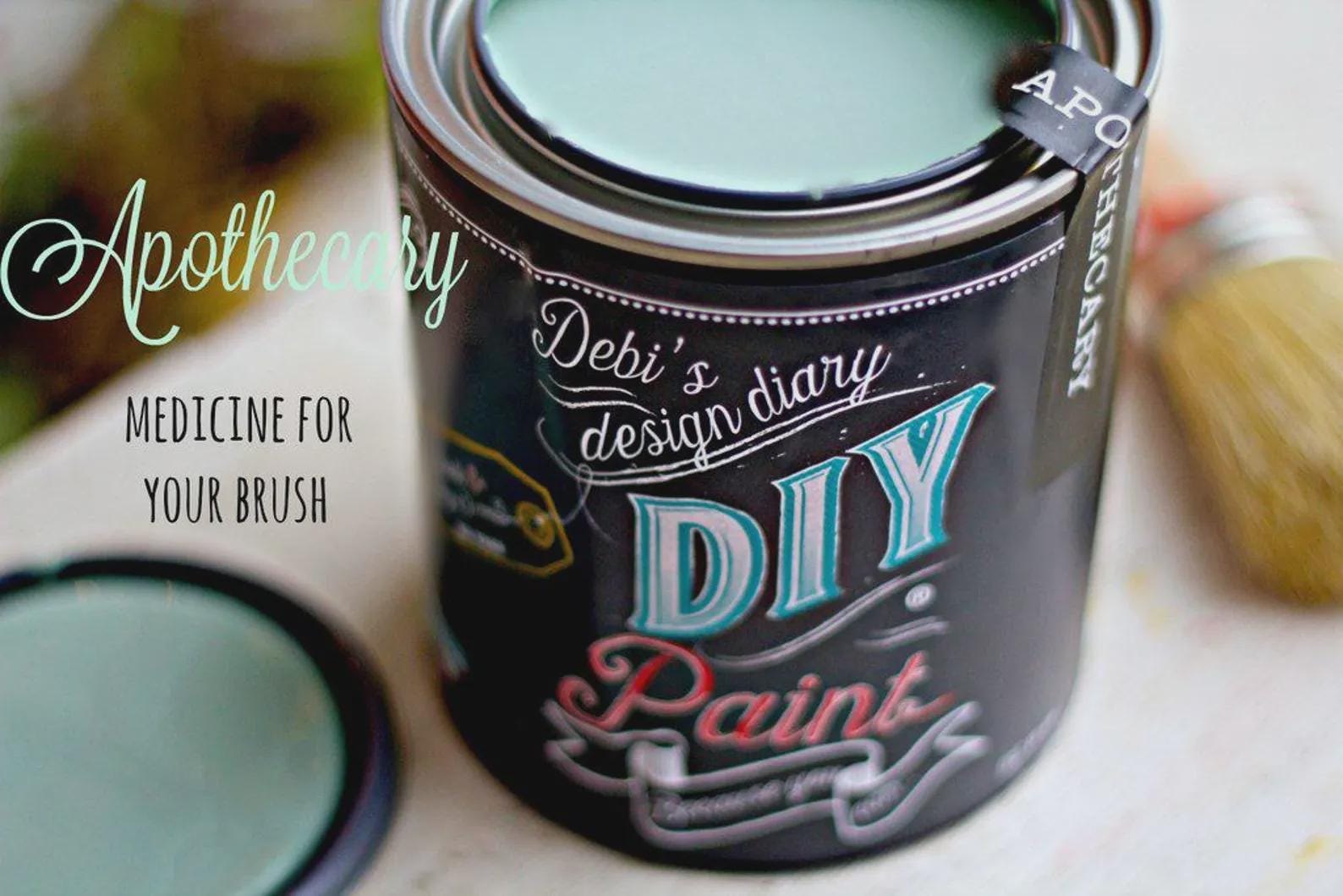 Apothecary DIY Paint by Debi’s Design Diary - Pale Green Clay Paint, No VOC, All Natural