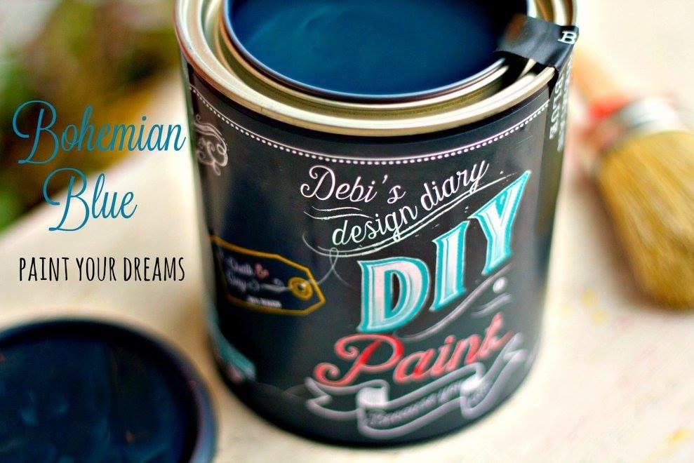 Bohemian Blue/DIY Paint Co All Clay Paint by Debi's Design Diary