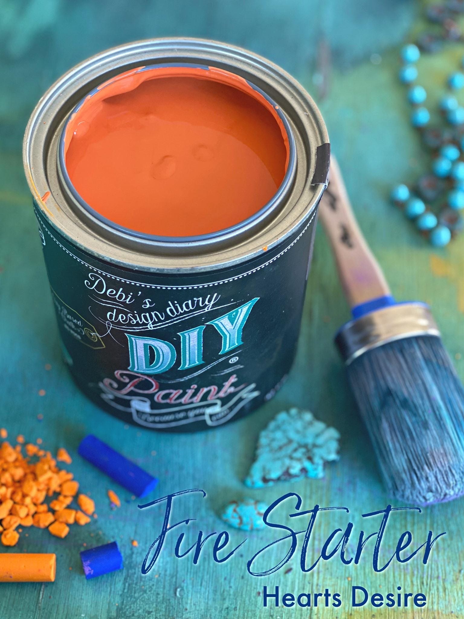 Fire Starter /DIY Paint Co All Clay Paint by Debi's Design Diary