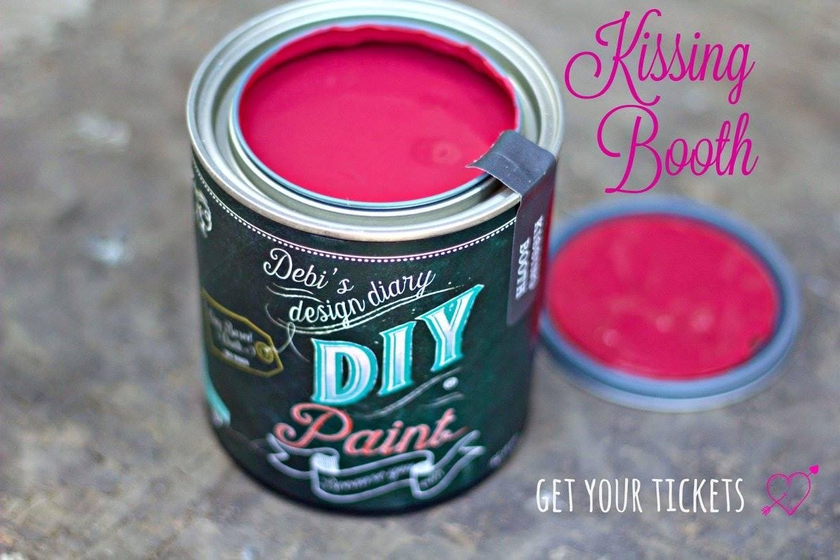 Kissing Booth /DIY Paint Co All Clay Paint by Debi's Design Diary