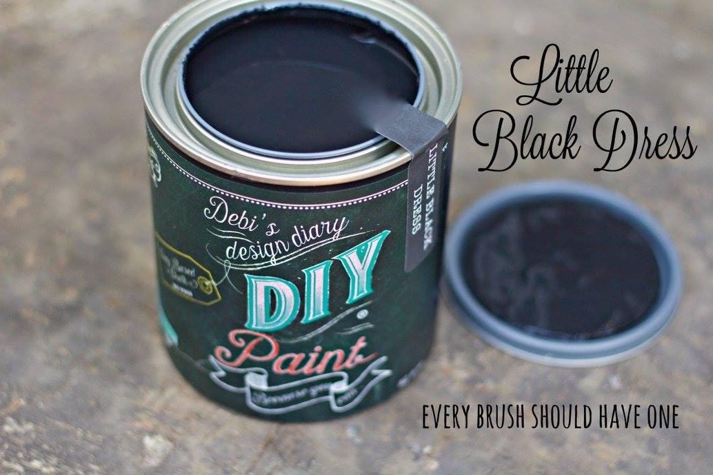 Little Black Dress /DIY Paint Co All Clay Paint by Debi's Design Diary