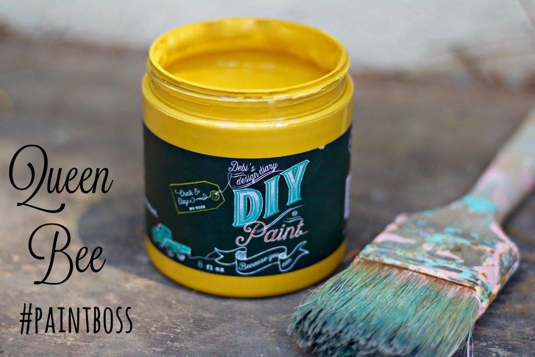 Queen Bee by Debi's Design Diary DIY Paint Co - Mustard Yellow Matte Clay Paint