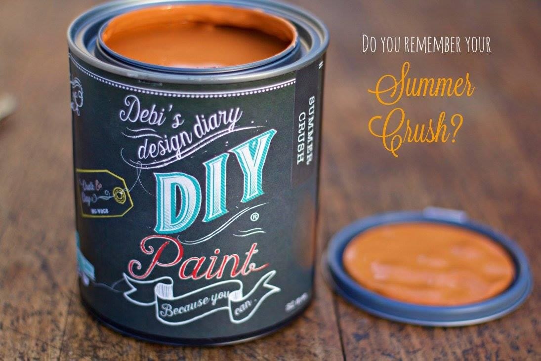 Summer Crush DIY Paint by Debi’s Design Diary - Sunset Orange Clay Paint for Furniture