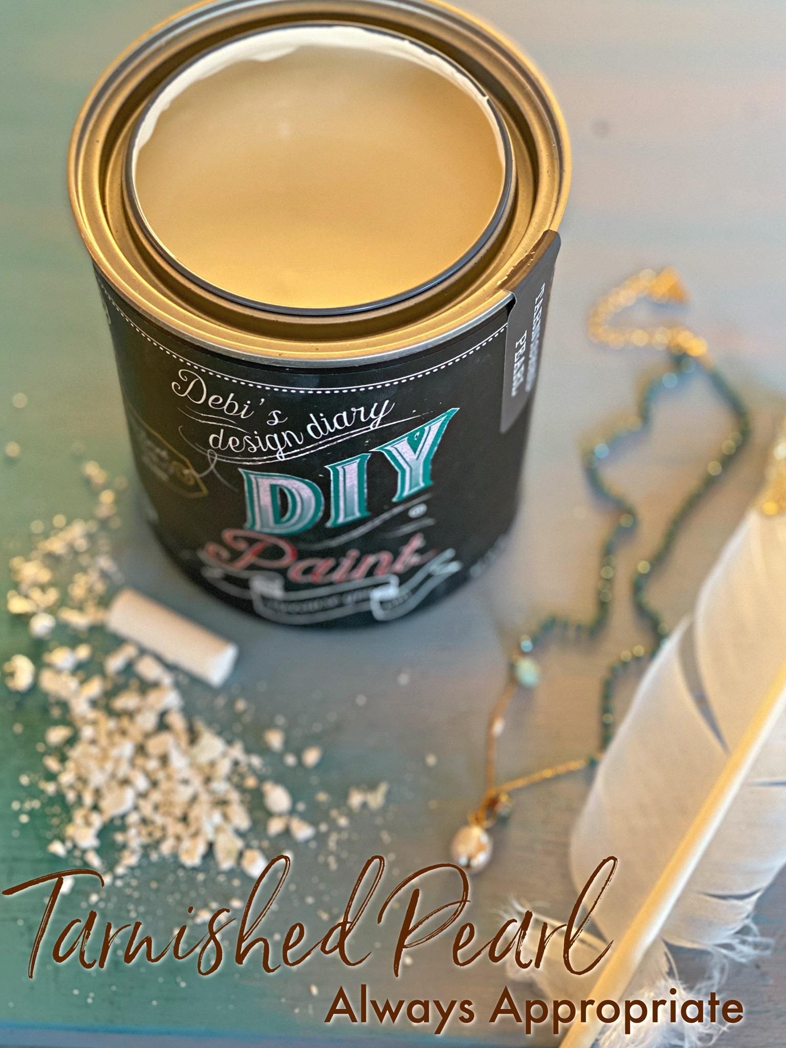 Tarnished Pearl DIY Paint by Debi’s Design Diary – Soft White Gray Matte Clay Paint
