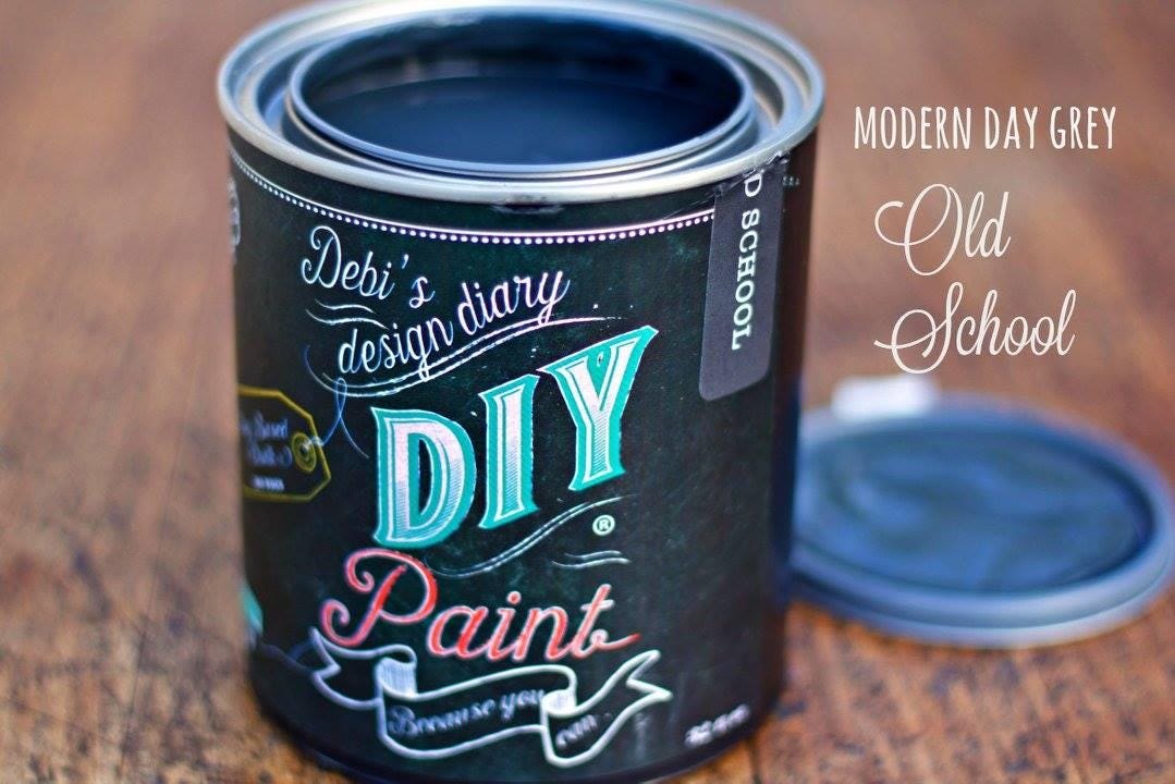 Old School DIY Paint by Debi’s Design Diary - Dark Blue Gray Clay Paint for Furniture