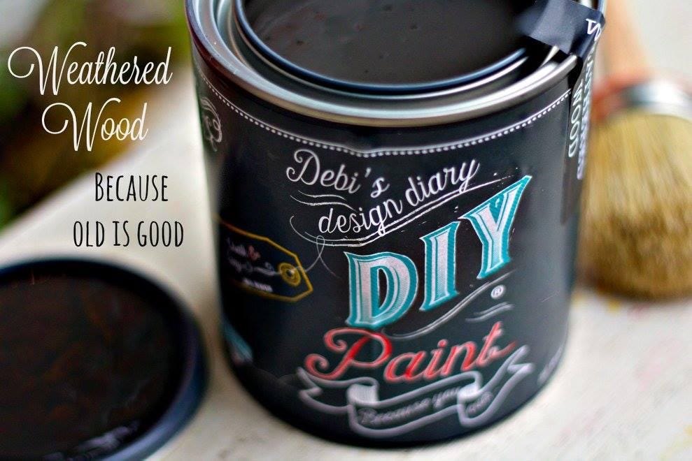 Weathered Wood DIY Paint by Debi’s Design Diary - Gray Brown Matte Clay Paint