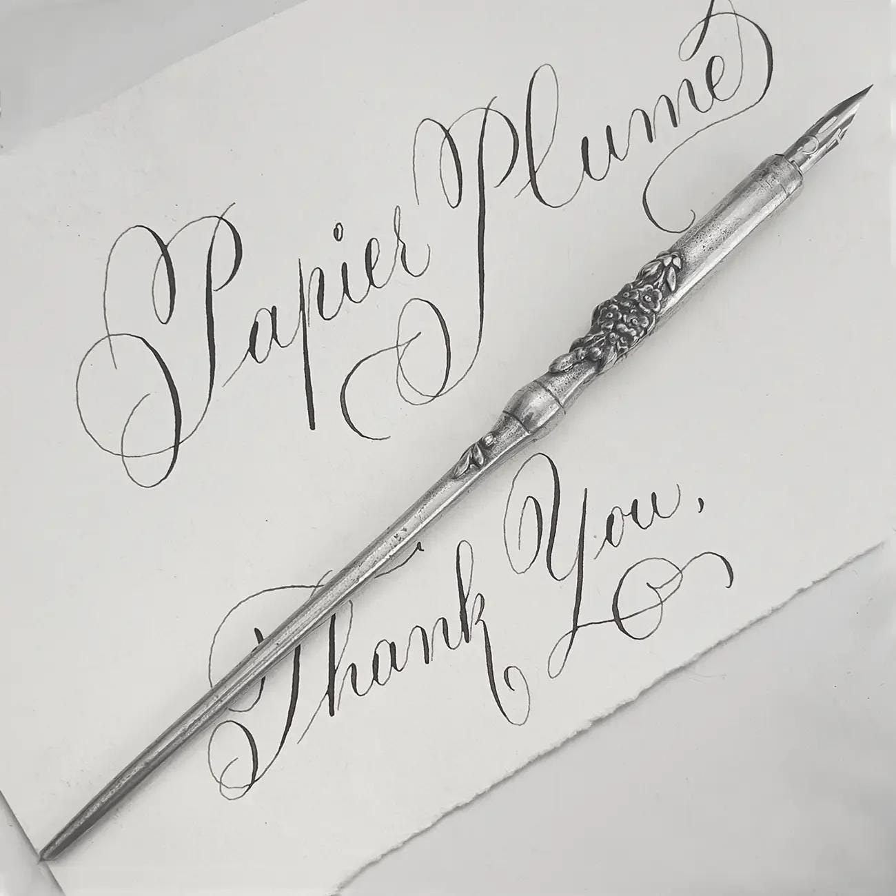 Potier d'Etain Vintage Mould Myostis Calligraphy Pen