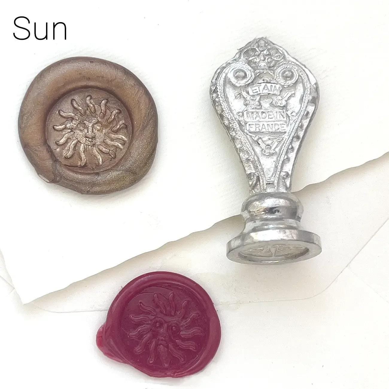 Vintage French Sun Wax Seal Potier d'Etain
