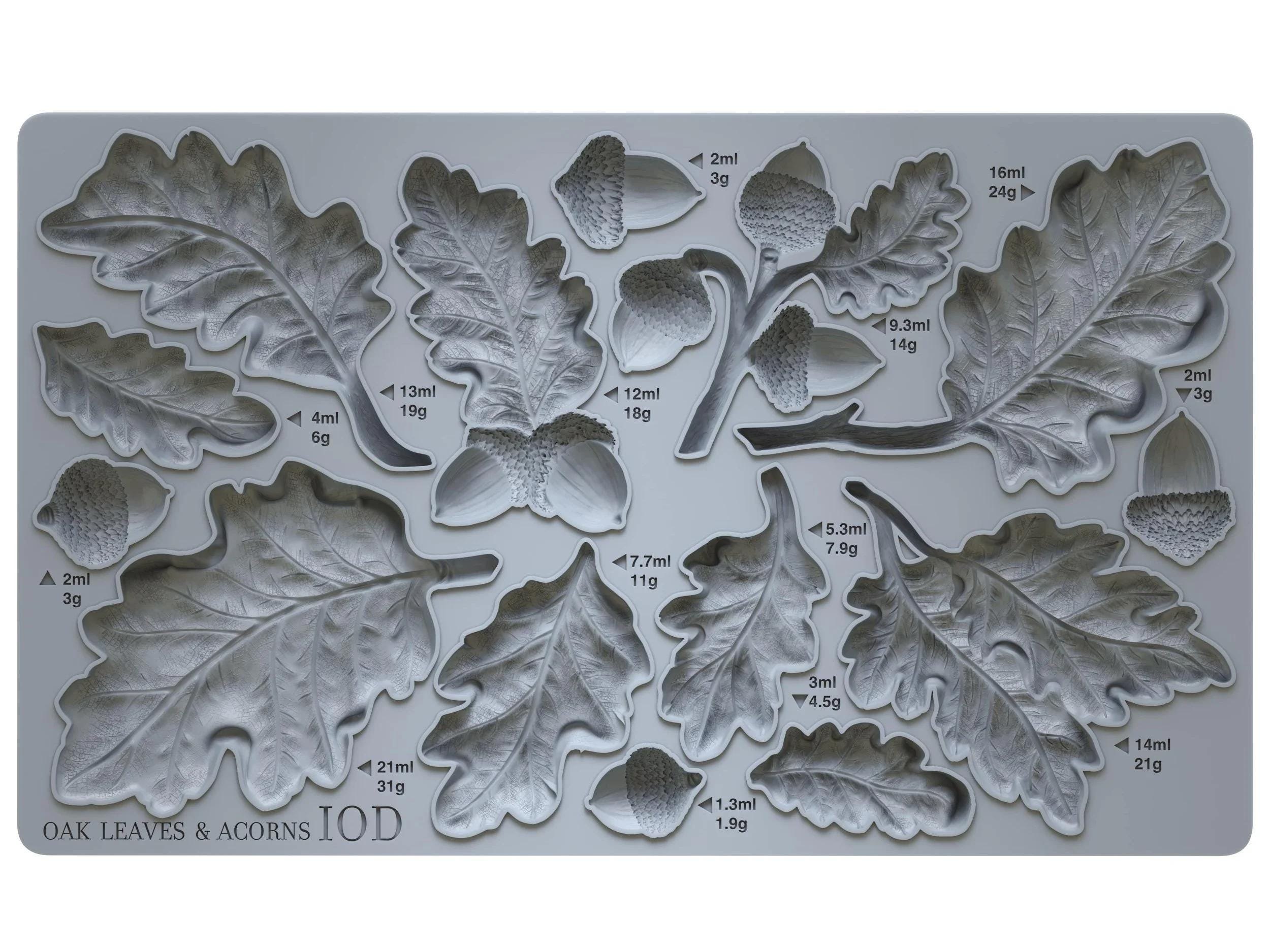 Oak Leaves & Acorns IOD Mould
