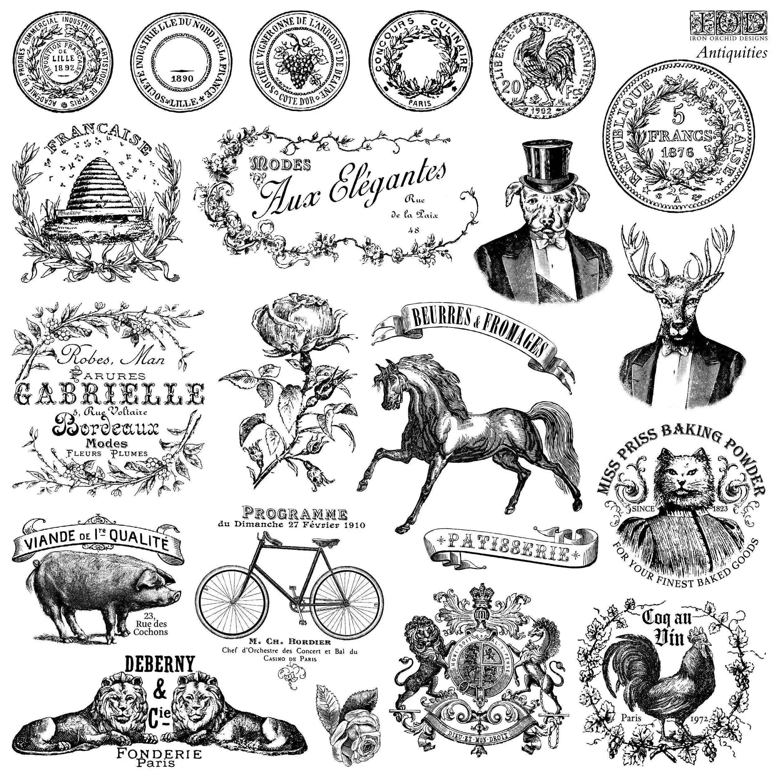 Antiquities IOD Stamp 12 x 12
