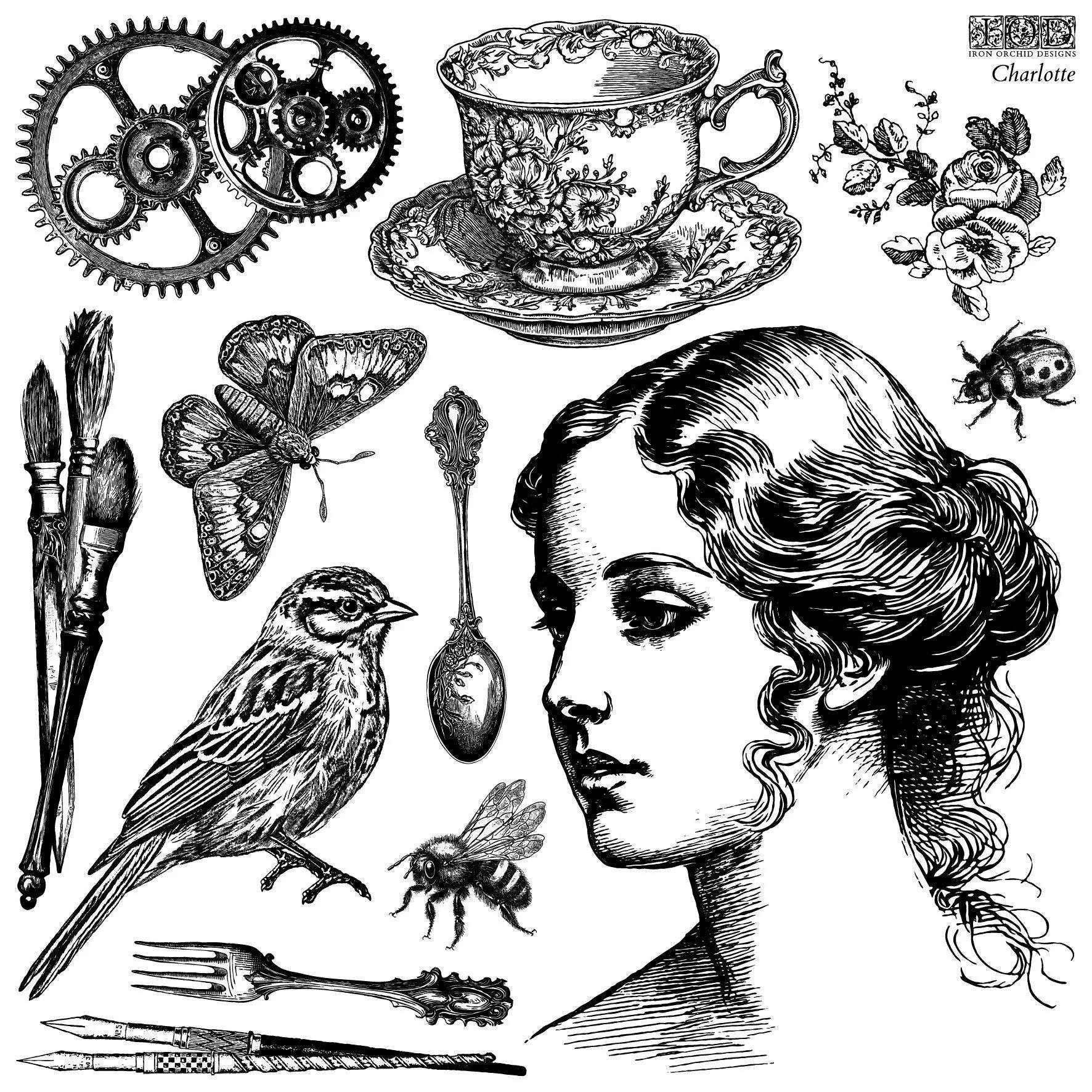 Charlotte IOD Stamp 12 x 12