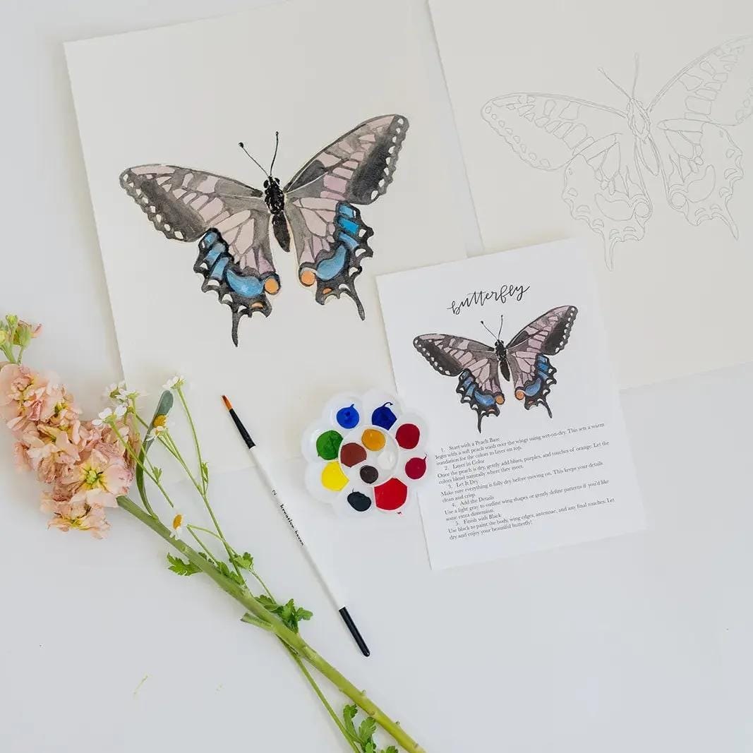 Butterfly Watercolor Kit
