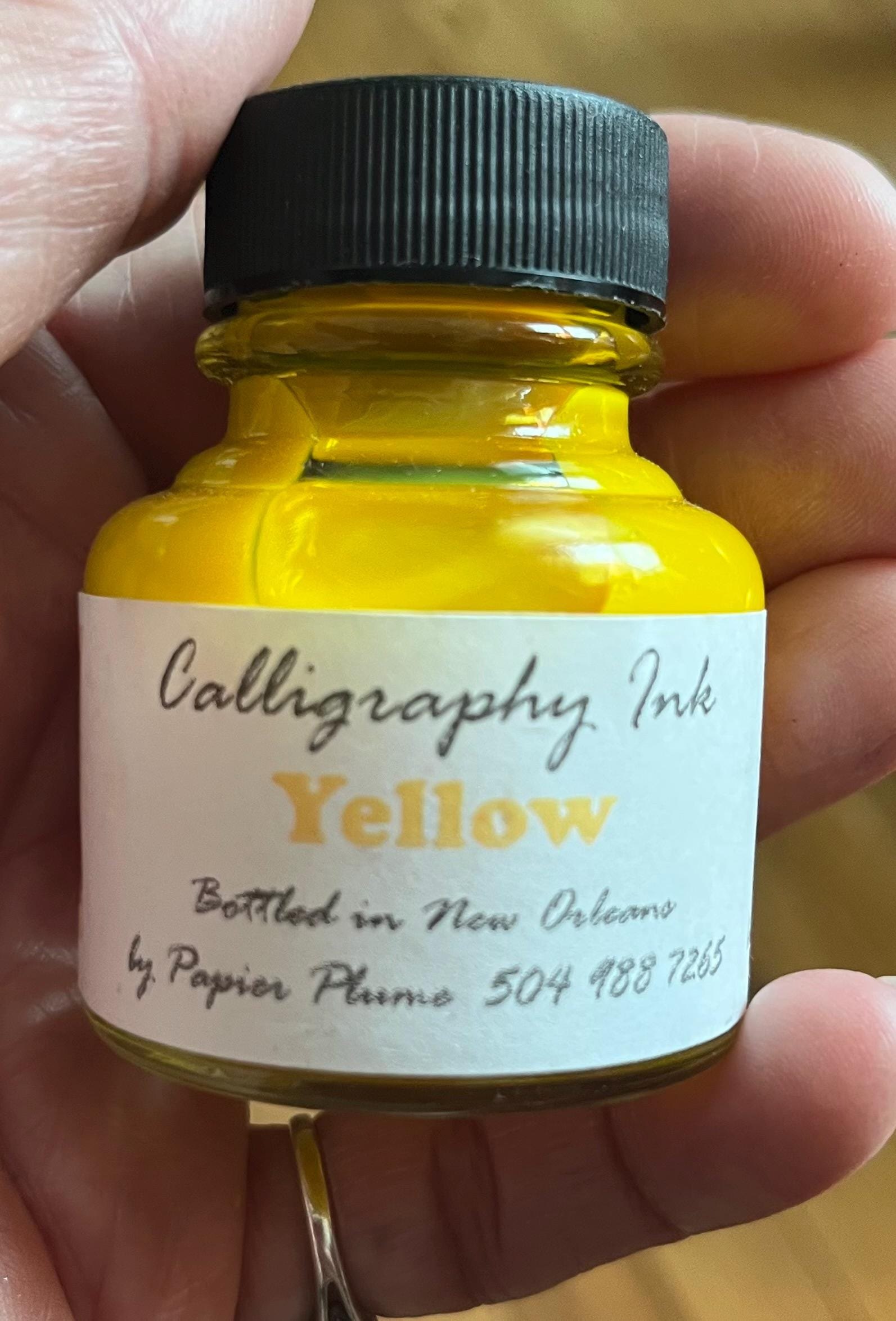Yellow Calligraphy Ink by Papier Plume