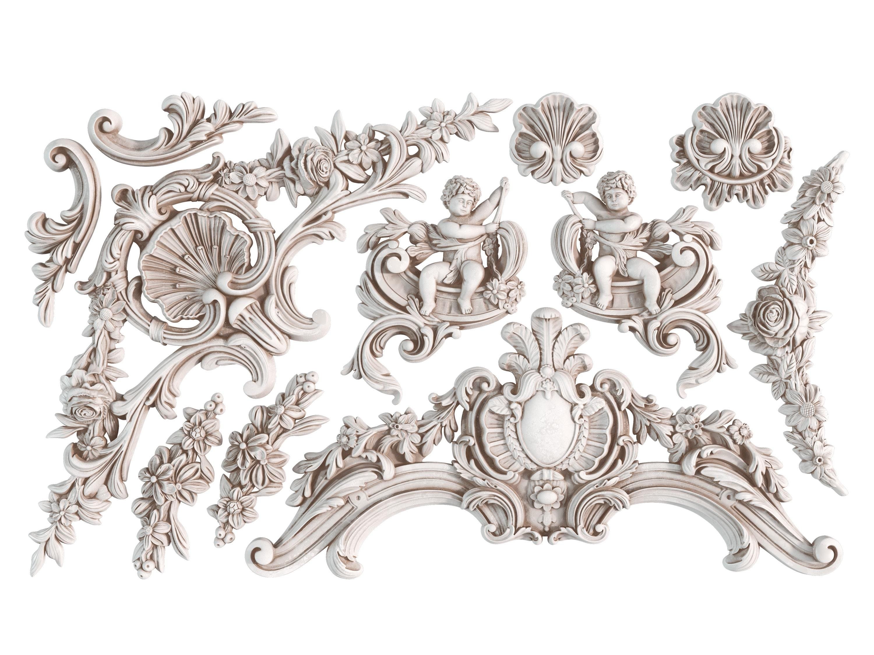 Cadré Mould by IOD, Baroque-Inspired Elements