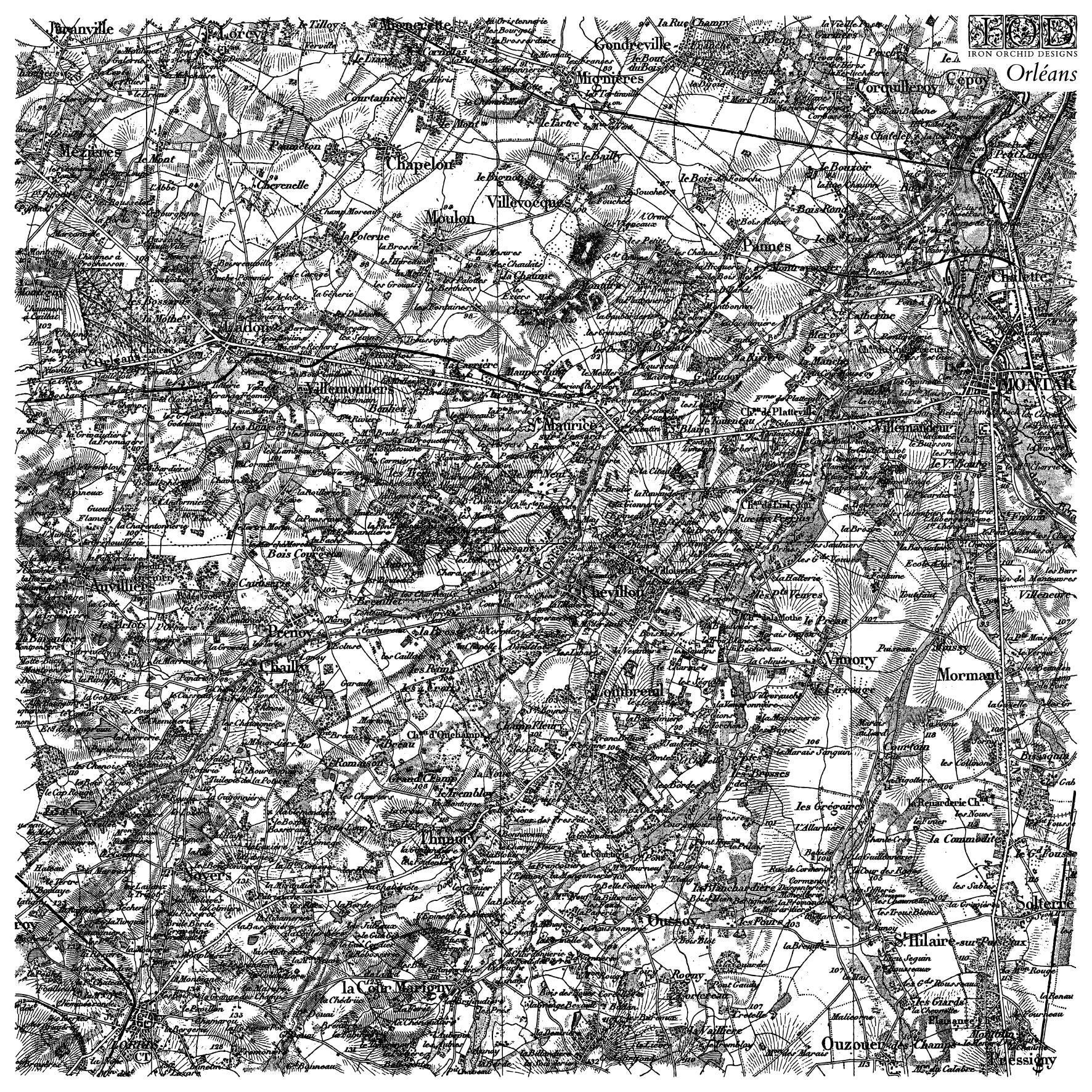 Orleans IOD Stamp 12 x 12