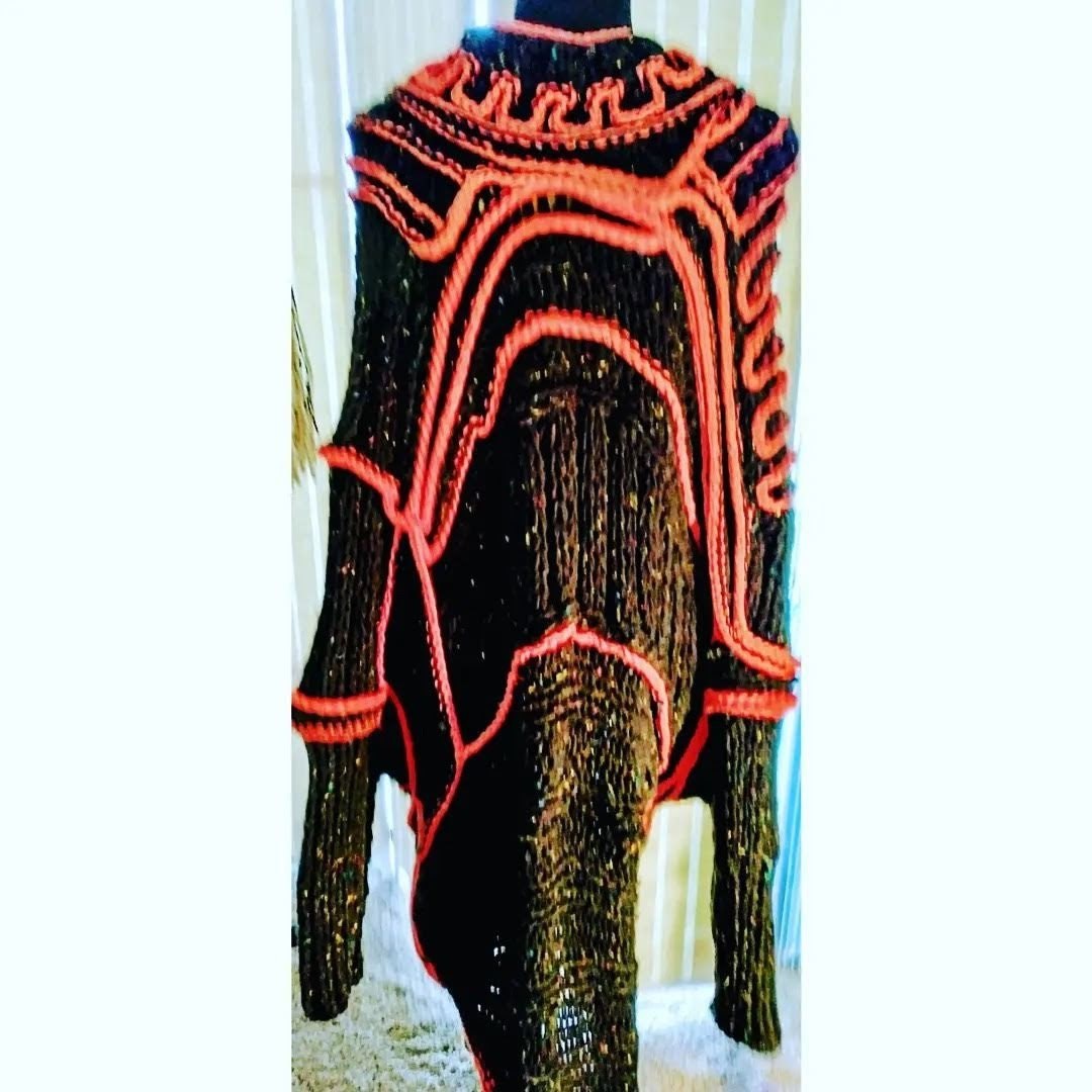 Artisanal Maxi Sweater Dress, view 2