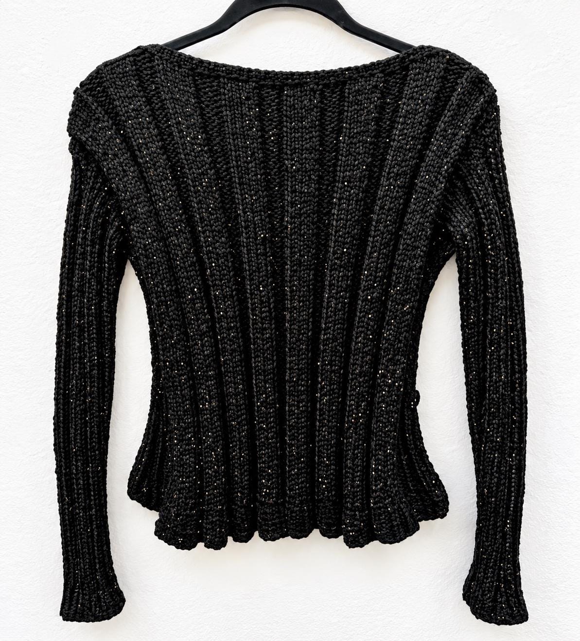 Retro Poor Boy Sweater With A little Bling, view 8