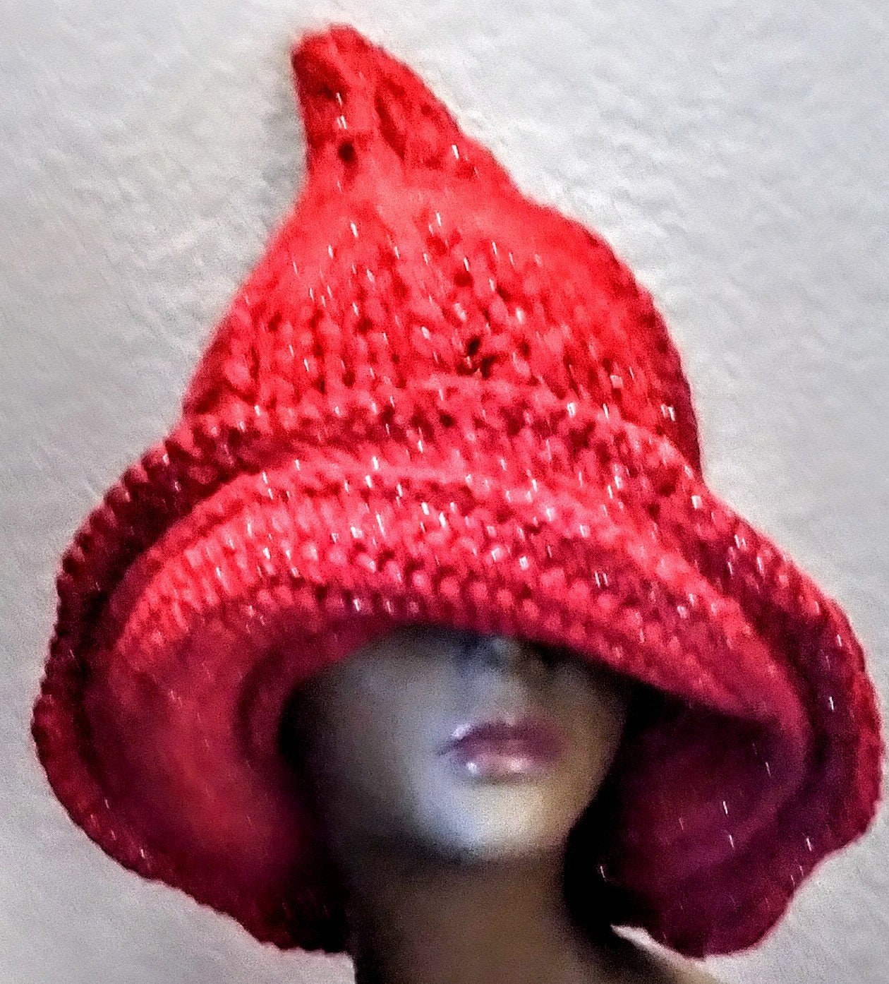 Novelty Wide Brim Cashmere Blend Winter Hat With Bling!!!, view 7
