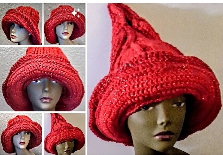 Novelty Wide Brim Cashmere Blend Winter Hat With Bling!!!, view 9