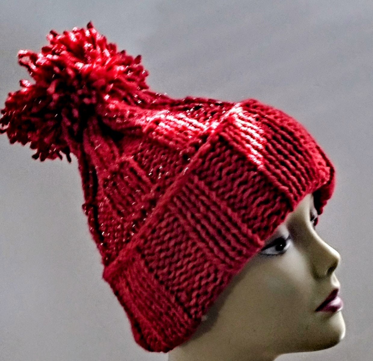 Cashmere Blend Pom Pom Knit Beanie & Versatile Cowl (2 PC), view 2