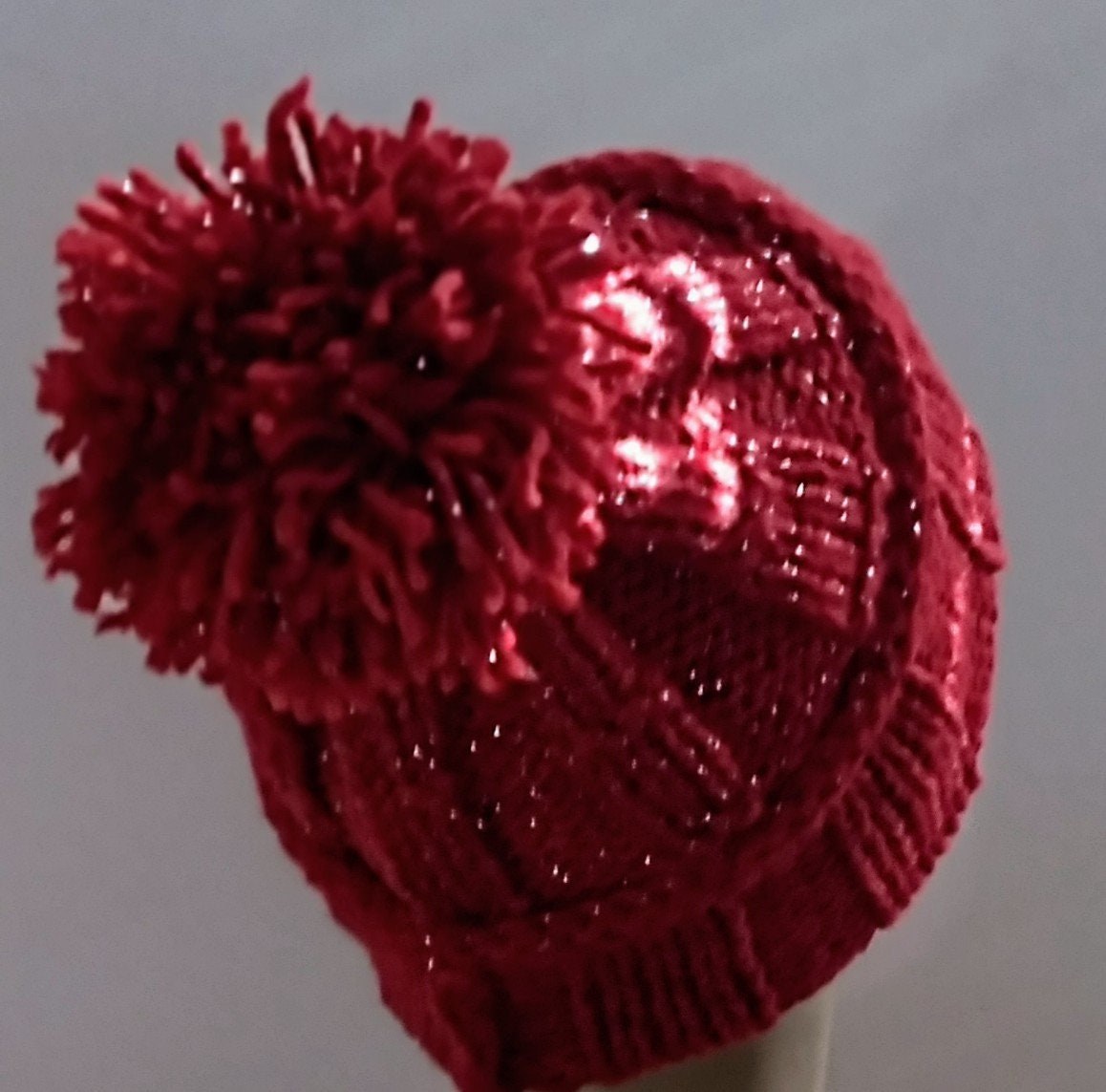 Cashmere Blend Pom Pom Knit Beanie & Versatile Cowl (2 PC), view 8
