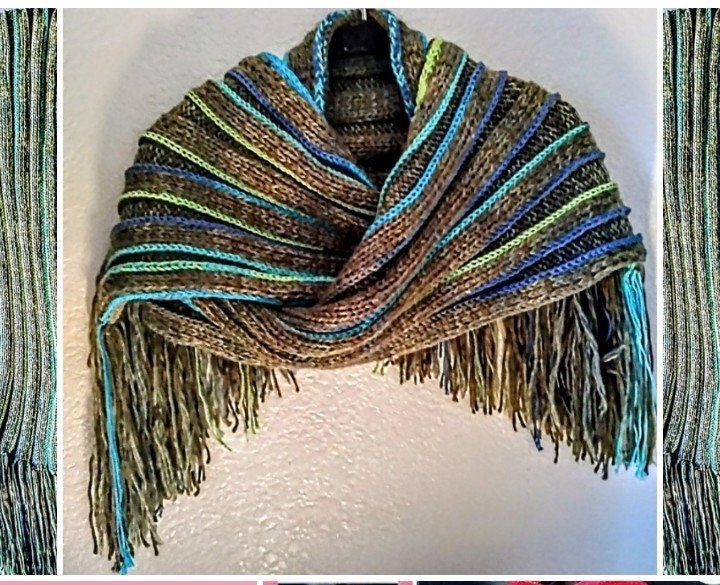 Reversible Hooded Cashmere Blend Scarf
