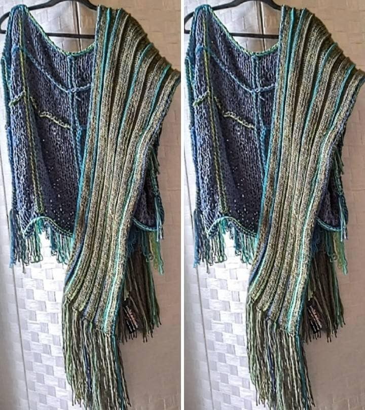 Reversible Hooded Cashmere Blend Scarf, view 3