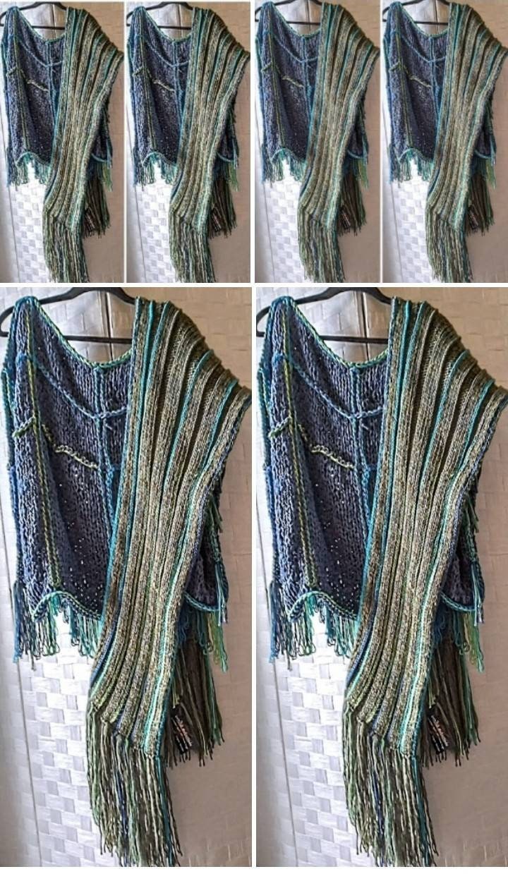 Reversible Hooded Cashmere Blend Scarf, view 6