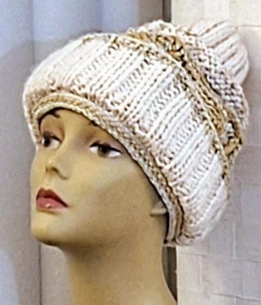 Hand Knit One-Of-A-Kind Beanie, view 2