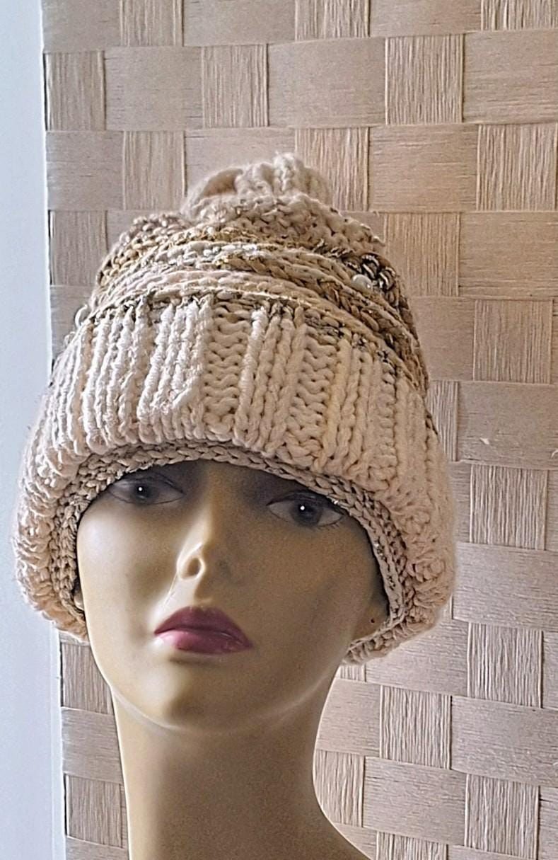 Hand Knit One-Of-A-Kind Beanie, view 3