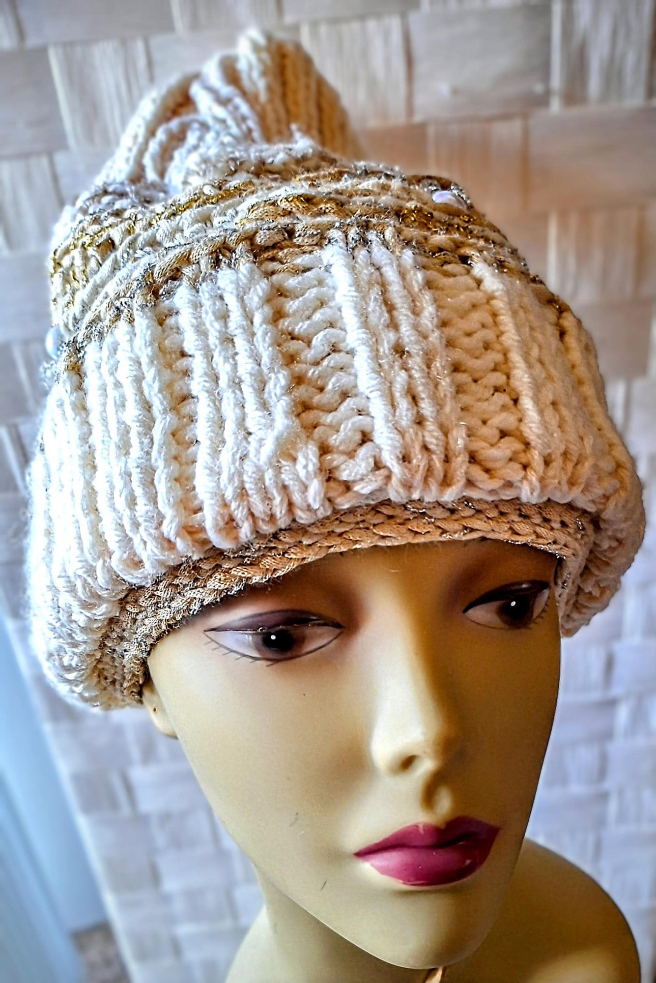 Hand Knit One-Of-A-Kind Beanie, view 4