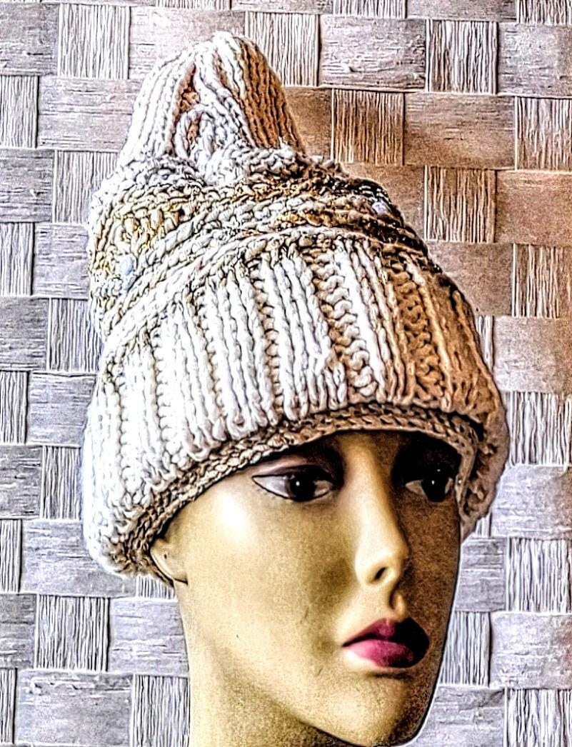 Hand Knit One-Of-A-Kind Beanie, view 5