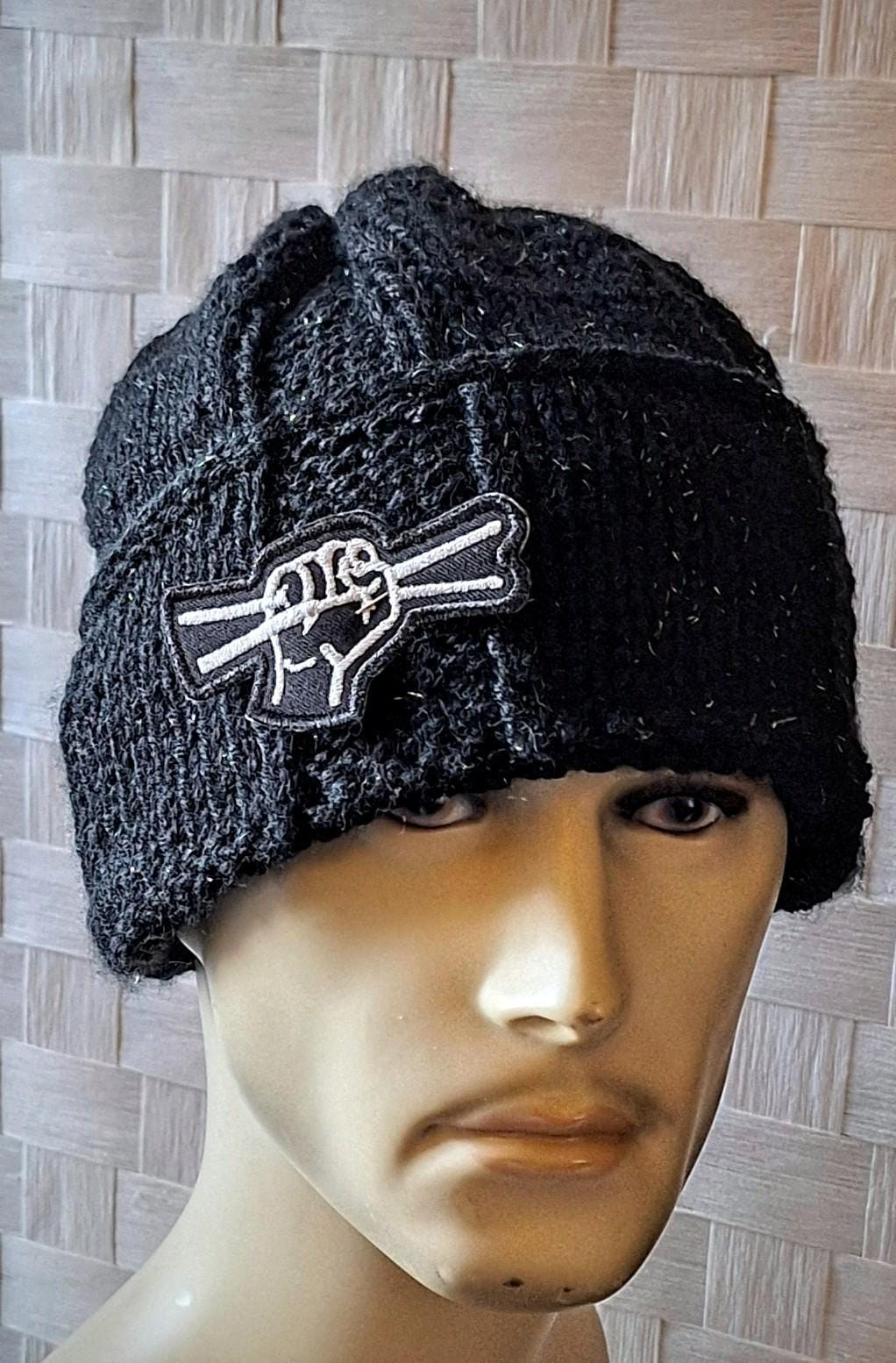 Mens Novelty Cashmere Blend Beanie