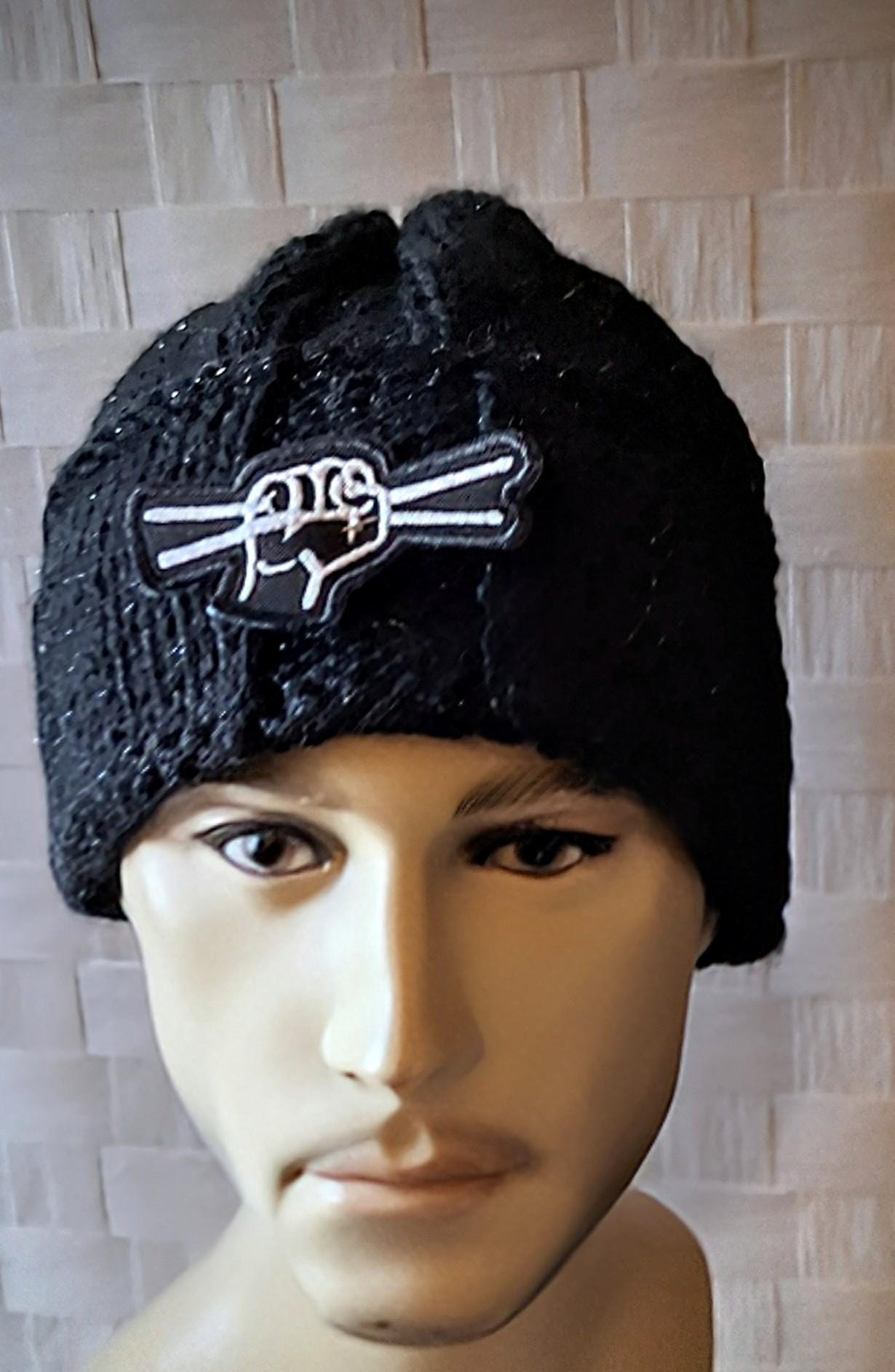 Mens Novelty Cashmere Blend Beanie, view 6