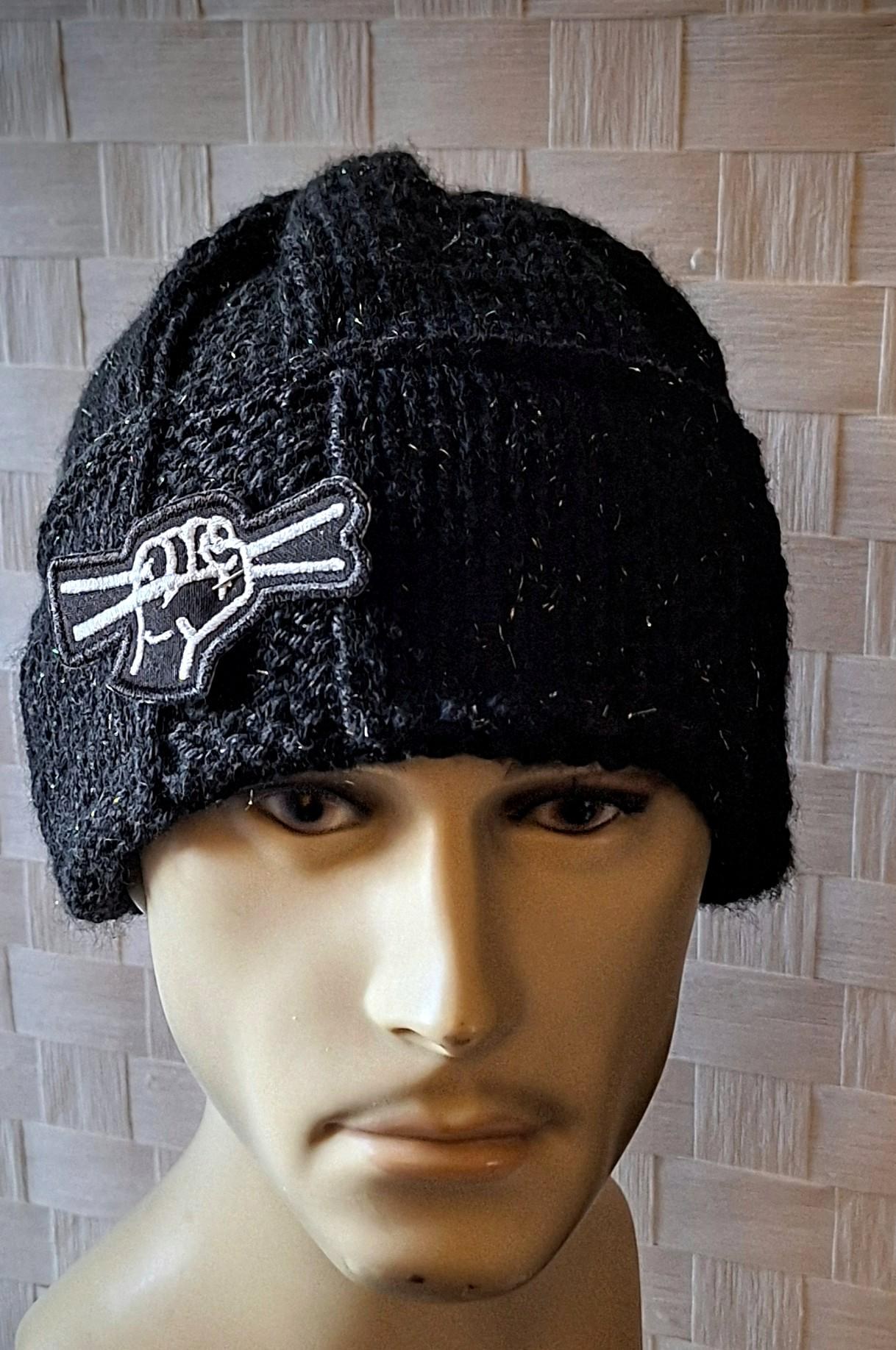 Mens Novelty Cashmere Blend Beanie, view 7